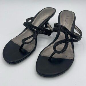 Kelly & Katie Braided Strap Heels, black